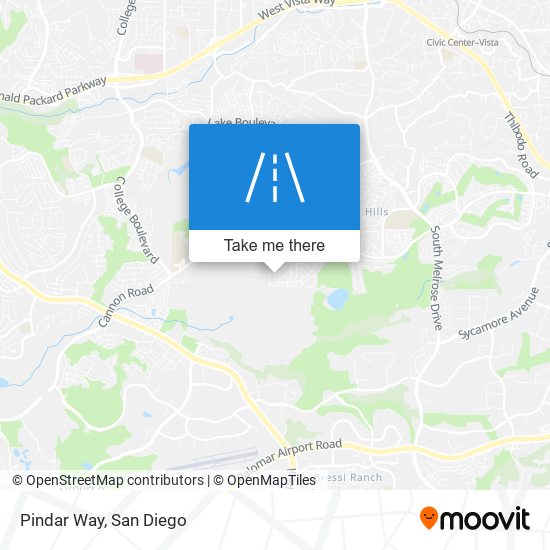 Mapa de Pindar Way