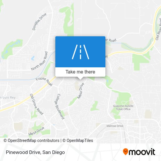 Pinewood Drive map