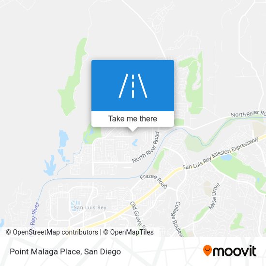 Point Malaga Place map