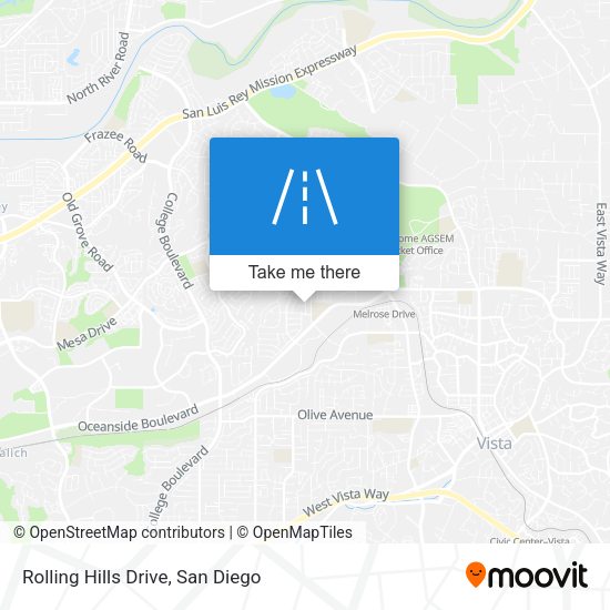 Rolling Hills Drive map