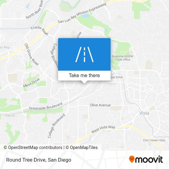 Round Tree Drive map