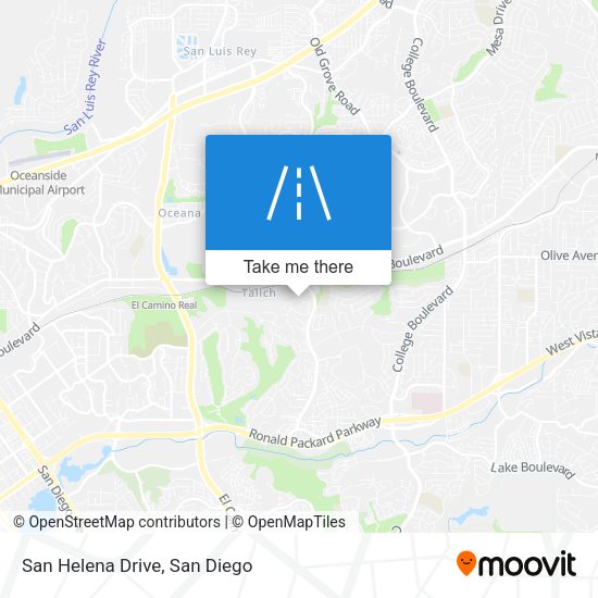 Mapa de San Helena Drive