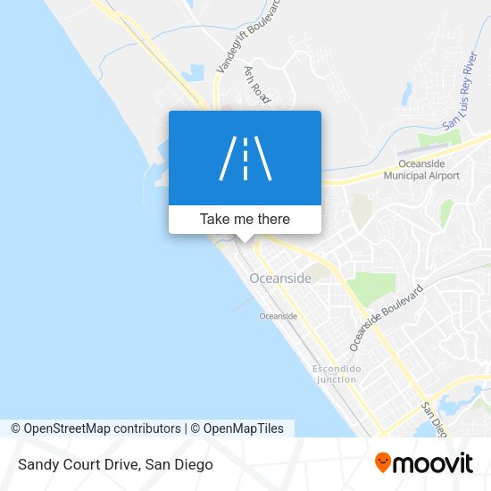 Mapa de Sandy Court Drive