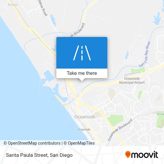 Santa Paula Street map