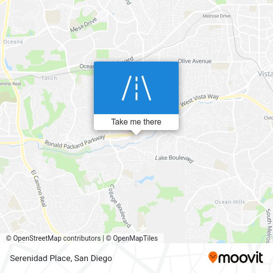 Mapa de Serenidad Place