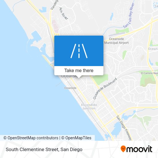 South Clementine Street map