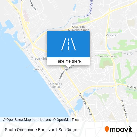 South Oceanside Boulevard map