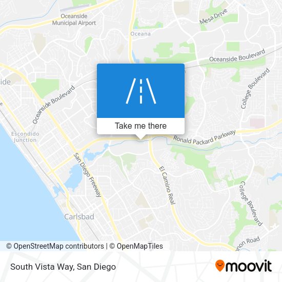 South Vista Way map