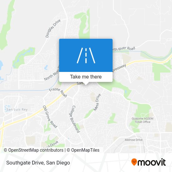 Mapa de Southgate Drive