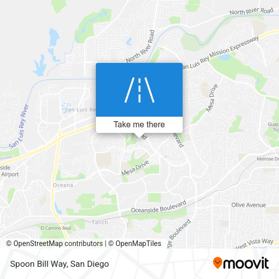 Mapa de Spoon Bill Way