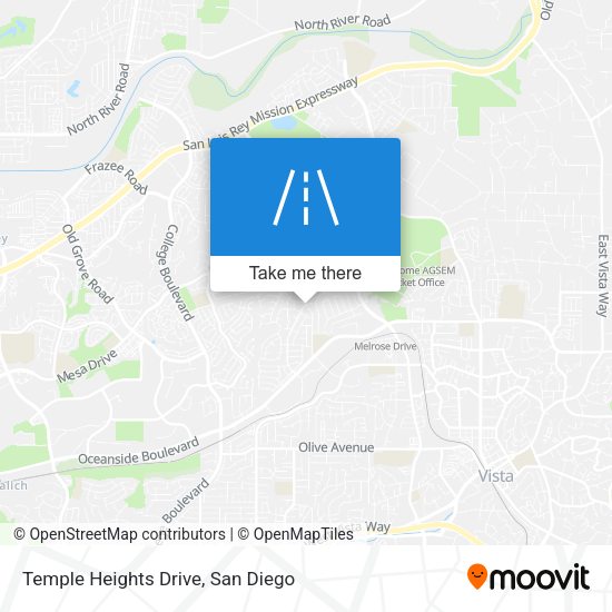 Temple Heights Drive map
