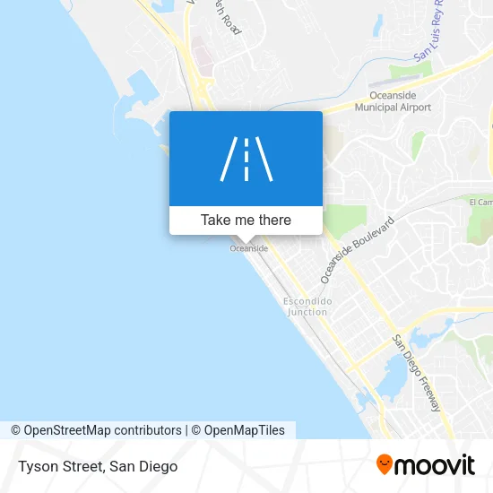 Mapa de Tyson Street