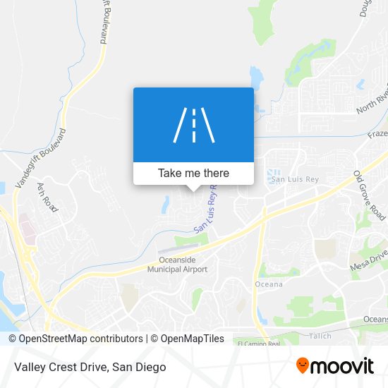 Mapa de Valley Crest Drive