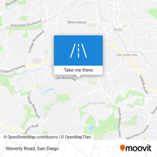 Mapa de Waverly Road
