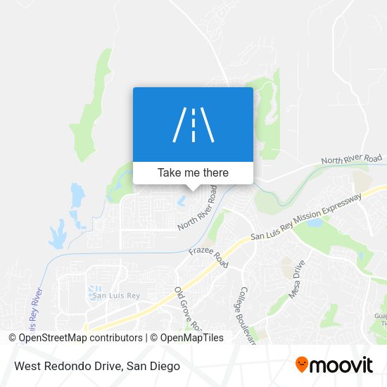 West Redondo Drive map