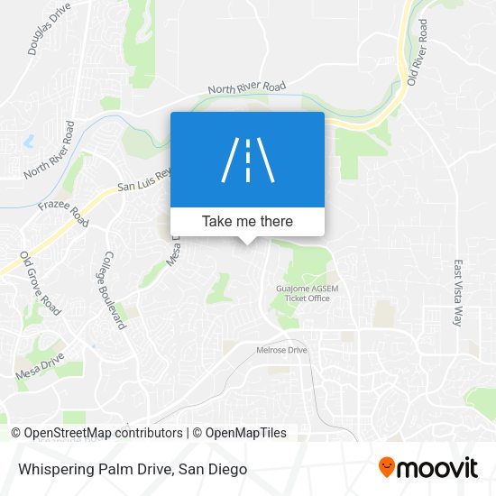 Whispering Palm Drive map