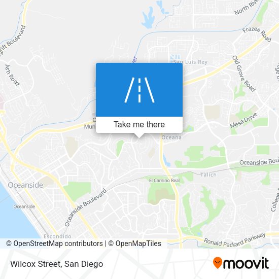 Mapa de Wilcox Street
