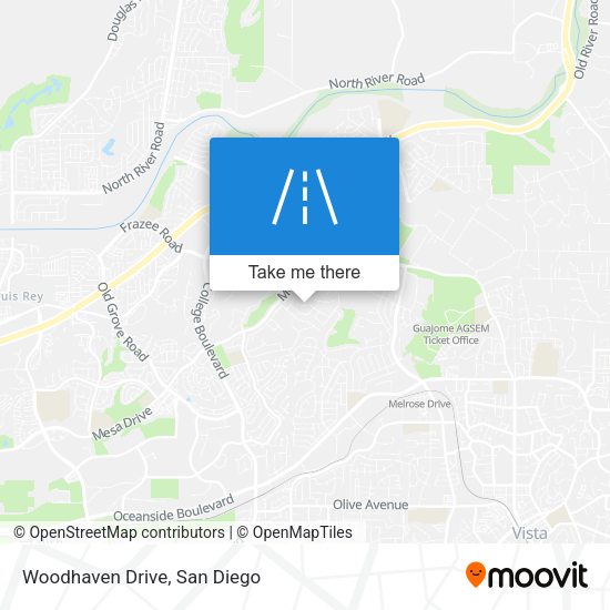 Mapa de Woodhaven Drive