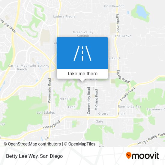 Mapa de Betty Lee Way