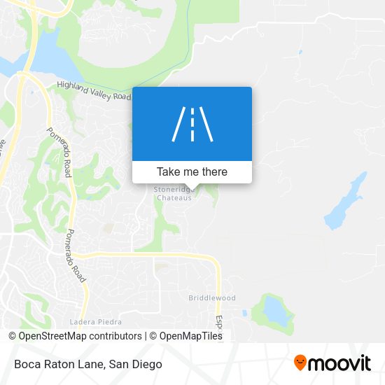 Boca Raton Lane map