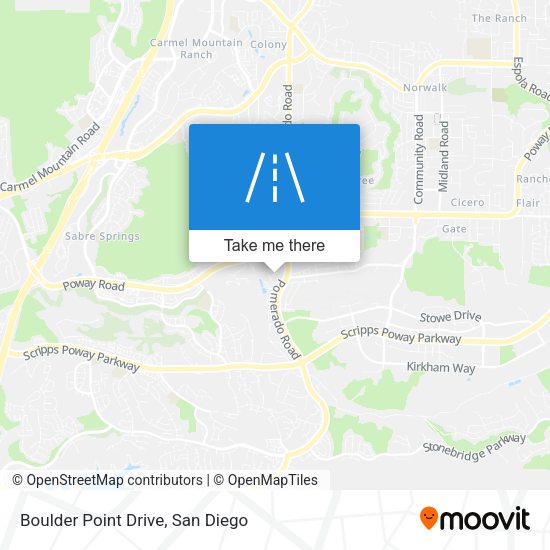 Boulder Point Drive map