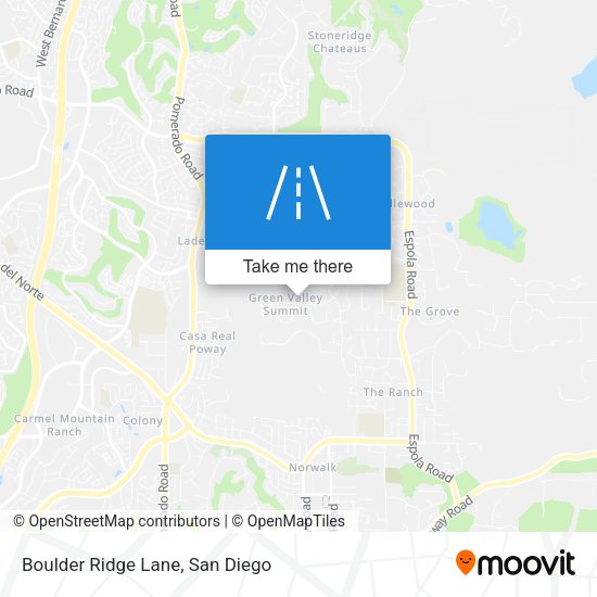 Mapa de Boulder Ridge Lane