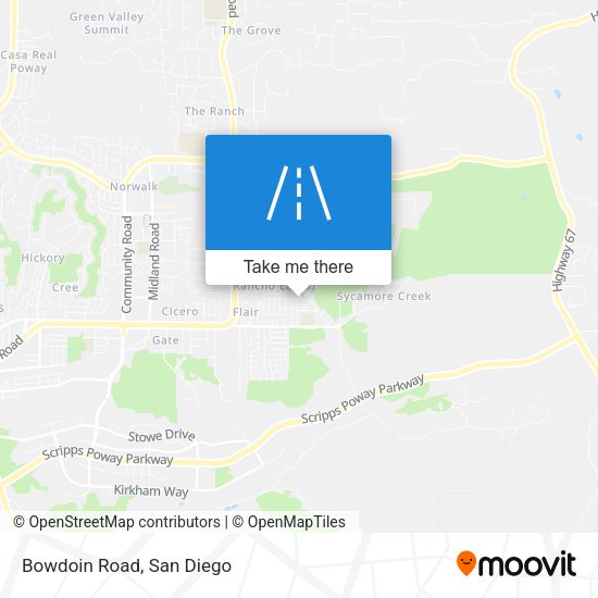 Mapa de Bowdoin Road