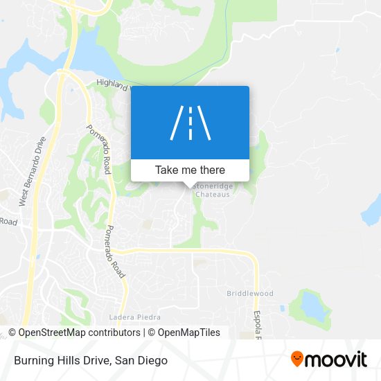 Mapa de Burning Hills Drive