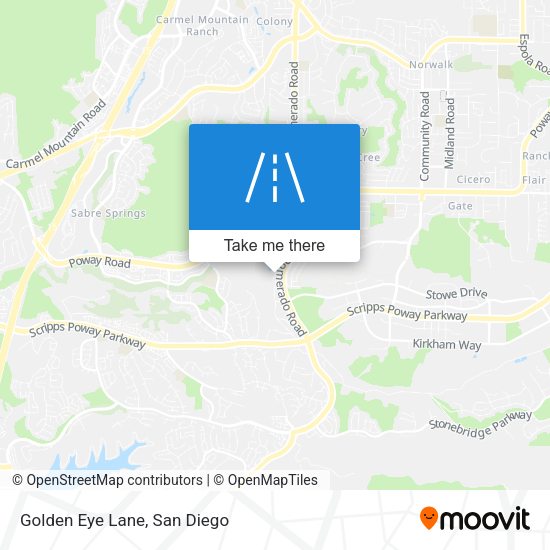 Mapa de Golden Eye Lane