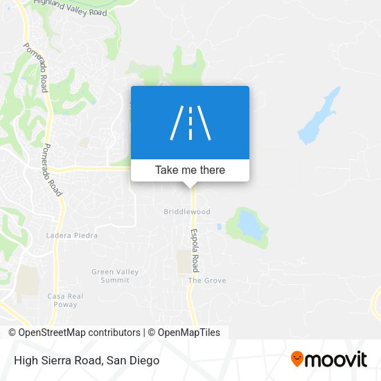 Mapa de High Sierra Road