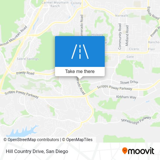 Hill Country Drive map