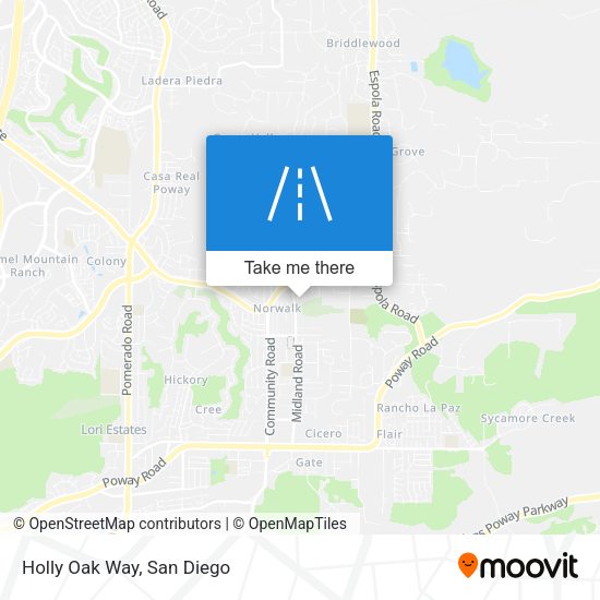 Mapa de Holly Oak Way