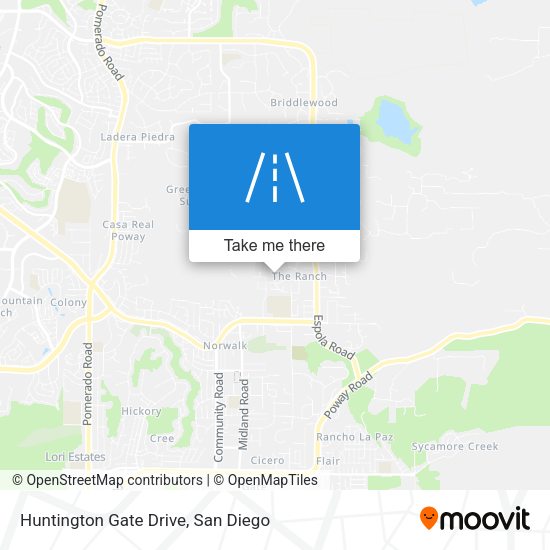 Huntington Gate Drive map