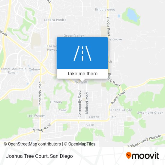 Mapa de Joshua Tree Court