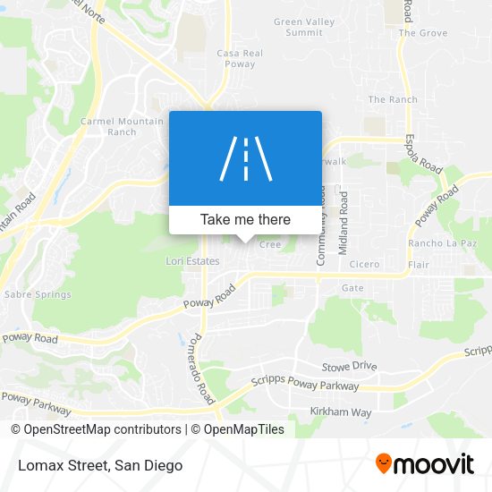 Mapa de Lomax Street