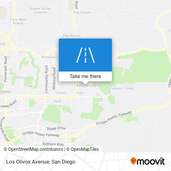 Los Olivos Avenue map