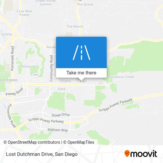 Lost Dutchman Drive map