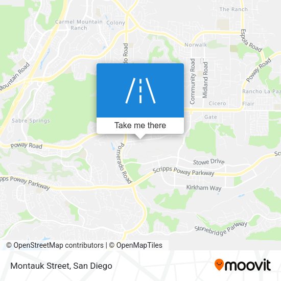 Mapa de Montauk Street