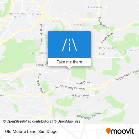 Mapa de Old Metate Lane