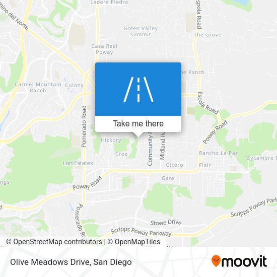 Olive Meadows Drive map