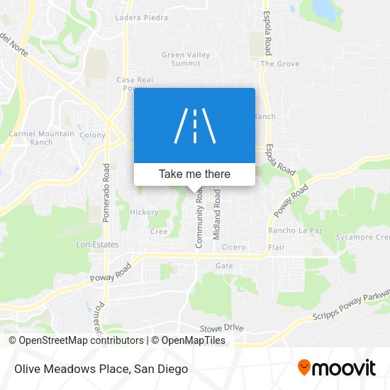 Olive Meadows Place map