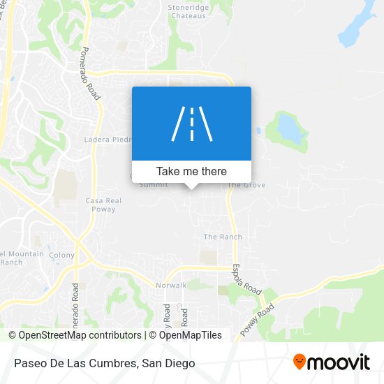 Mapa de Paseo De Las Cumbres