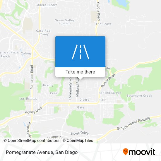 Pomegranate Avenue map