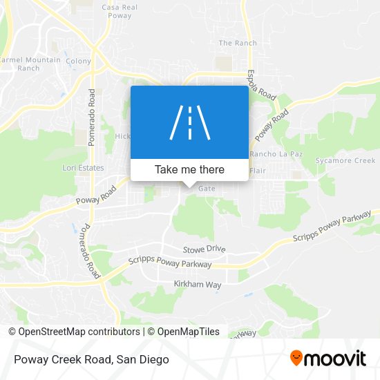 Mapa de Poway Creek Road