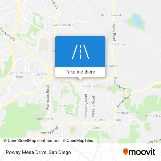 Mapa de Poway Mesa Drive