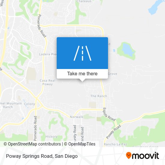 Mapa de Poway Springs Road