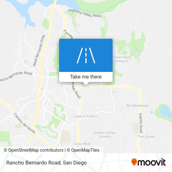 Rancho Bernardo Road map