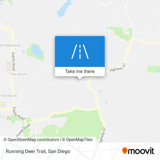 Running Deer Trail map