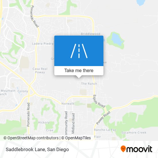 Saddlebrook Lane map