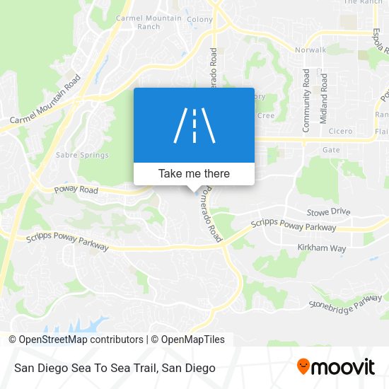 San Diego Sea To Sea Trail map